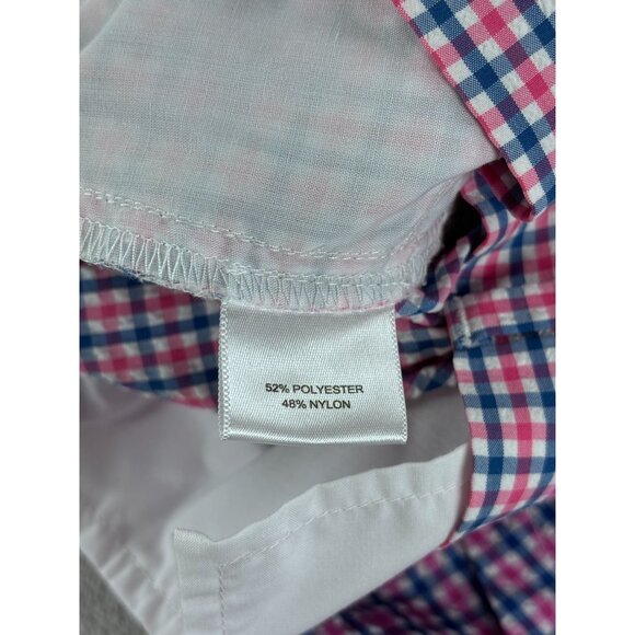 Peter Millar Crown Sport Mens Checkered Shorts Size 38 Chino - Picture 7 of 8